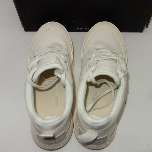 NEW Sorel Out N About III Low Women's 9 Sneakers Shoes Sea Salt Chalk Cream - Picture 12 of 15
